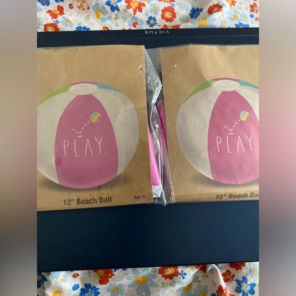 Rae Dunn Set of 2 beach balls